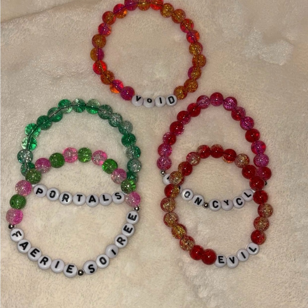 Handcrafted Melanie Martinez inspired Beaded Bracelets Set